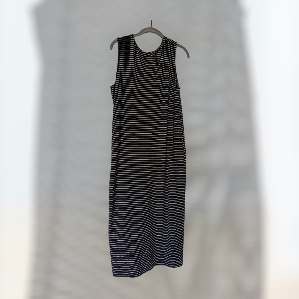 Athleta Stripe Twist Back Dress